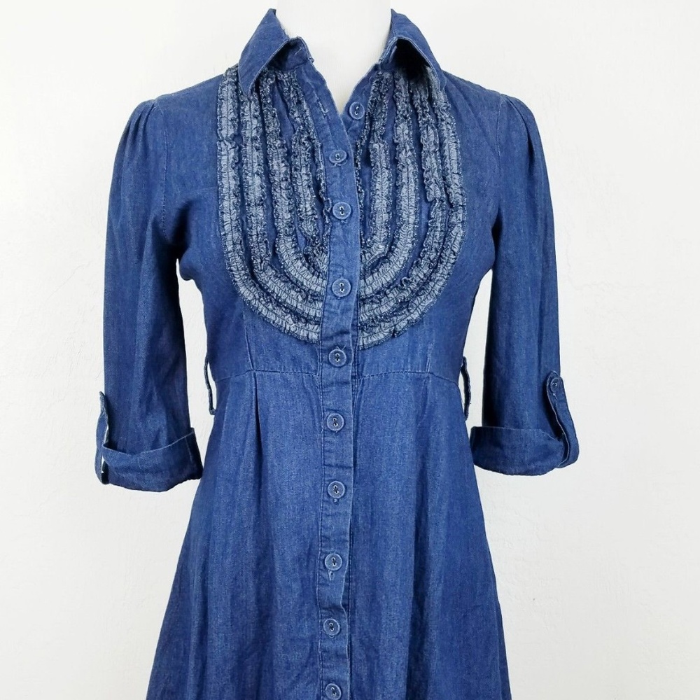 Romeo & Juliet Couture Size Medium Denim Dress